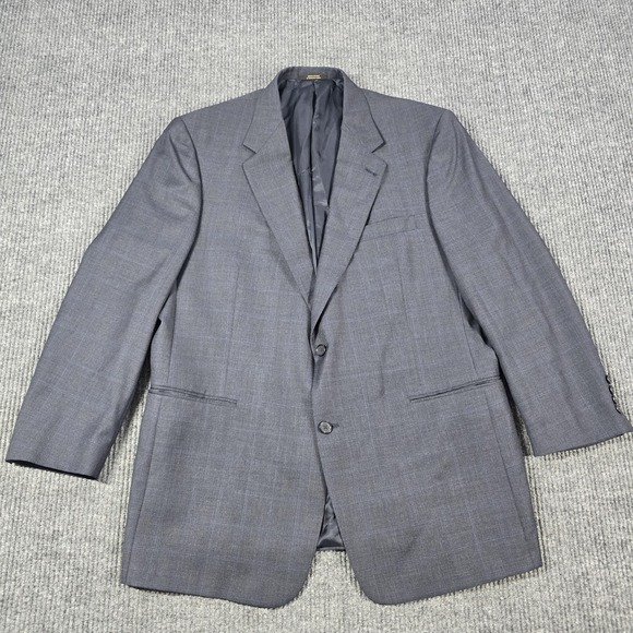Hart Schaffner Marx Blazer Mens 46R Wool Two‎ Button Sport Coat Gold Trumpeter - Picture 1 of 16